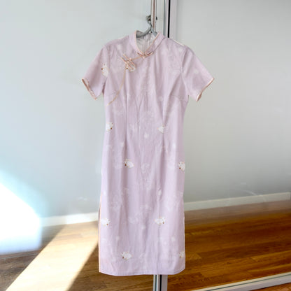 Purple Rabbit Qipao Long Dress - Chinese Traditional Cheongsam
