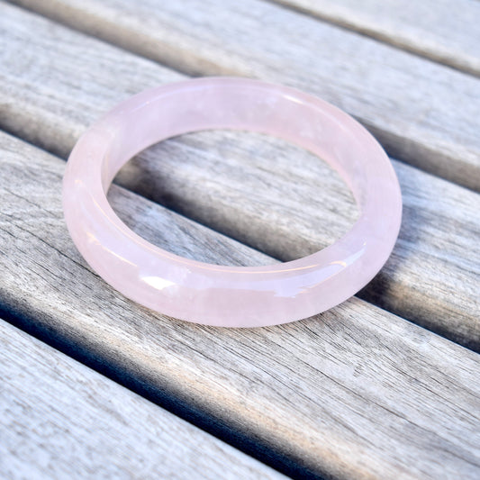 56.8 mm Rose Quartz Bangle