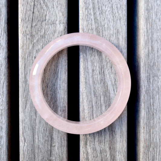 56.8 mm Rose Quartz Bangle