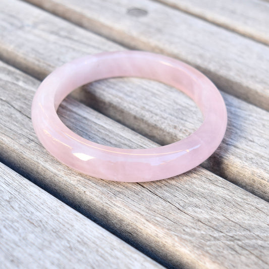 57.8 mm Rose Quartz Bangle