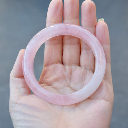 56.7 mm Rose Quartz Bangle