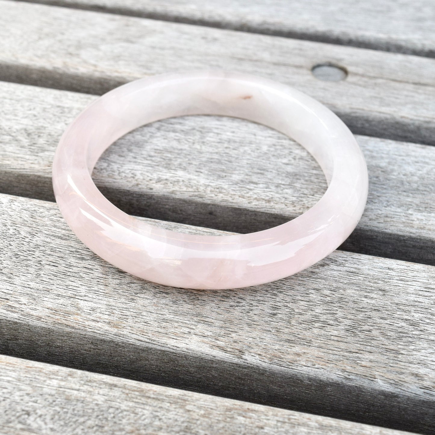 57.7 mm Rose Quartz Bangle