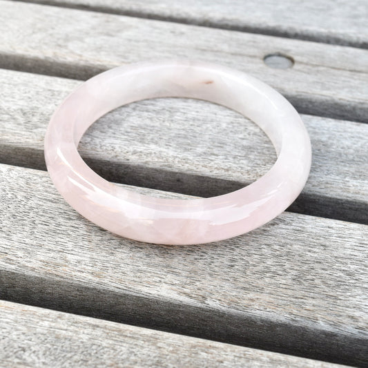 57.7 mm Rose Quartz Bangle