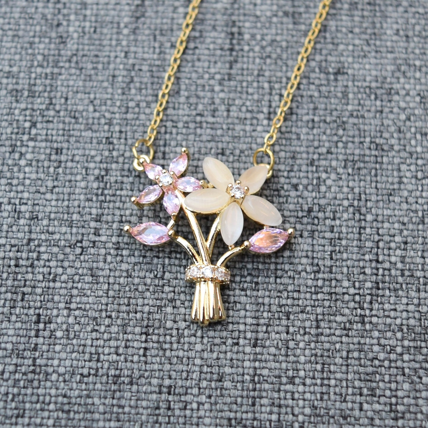 Valentine’s Collection – Charms Necklace - Red Bouquet Unicorn Ice Cream