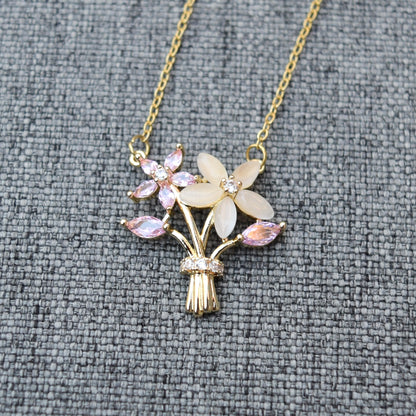 Valentine’s Collection – Charms Necklace - Red Bouquet Unicorn Ice Cream