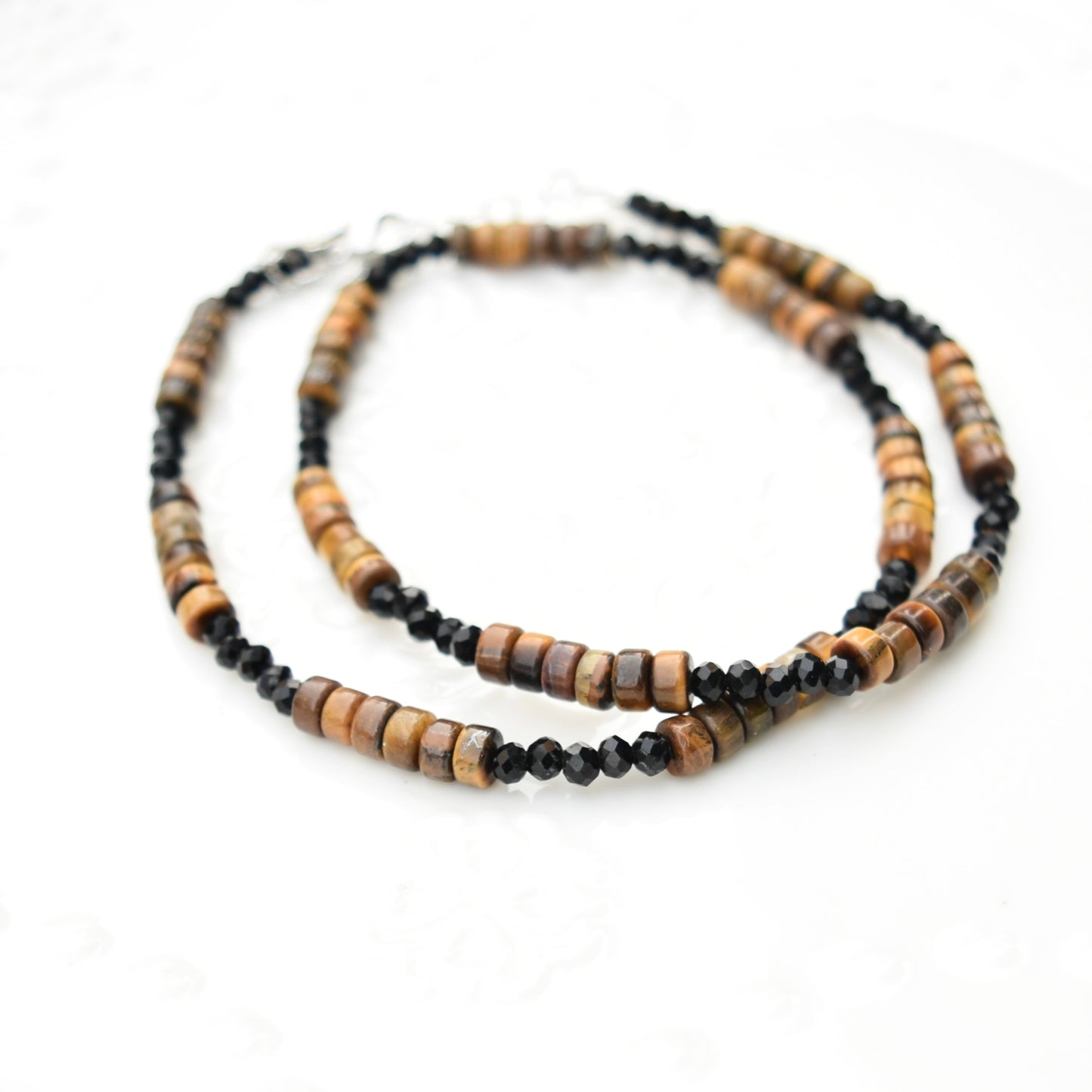 Tiger Eye Beaded Necklace - Natural Stone