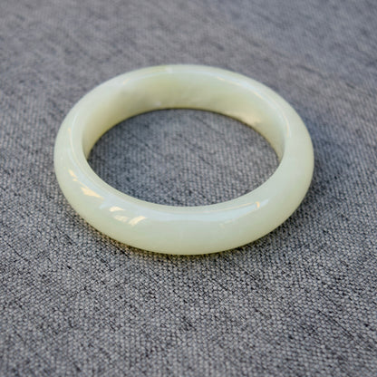 55.1 mm Serpentine Jade Bangle - Green