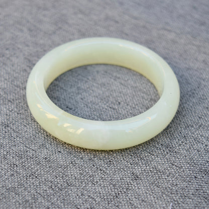 55.1 mm Serpentine Jade Bangle - Green