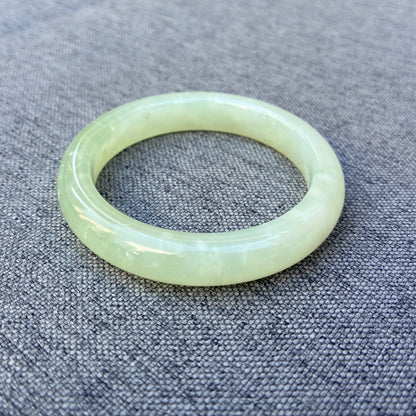 55.4 mm Serpentine Jade Bangle - Green