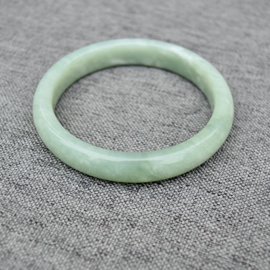 62.4 mm Serpentine Jade Bangle - Green