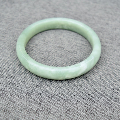 62.4 mm Serpentine Jade Bangle - Green