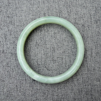 62.4 mm Serpentine Jade Bangle - Green