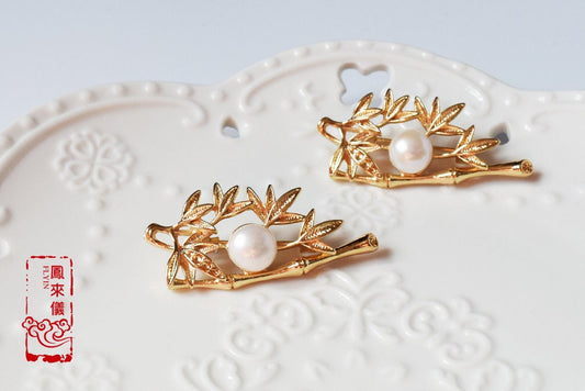 Bamboo Tassel Brooch- Chinese Tassel Jewelry