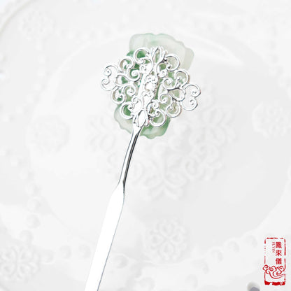 Green Bamboo Hairpin - Chinese Hair Accessory