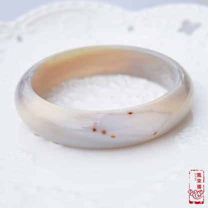 62.5 mm Gray Agate Bangle