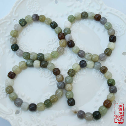 Green Brown Jade Bracelet