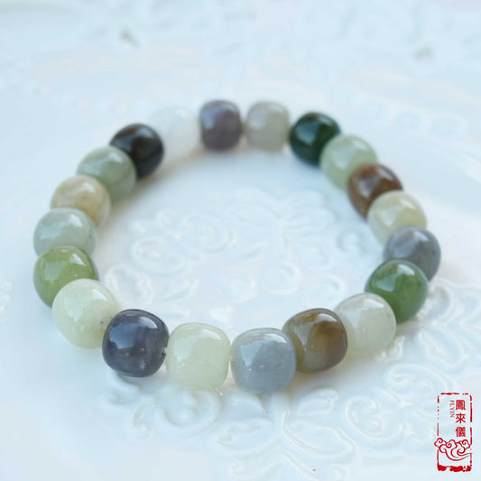 Green Brown Jade Bracelet
