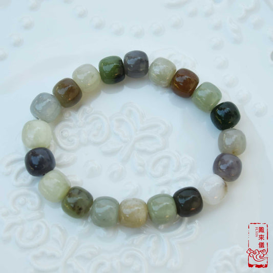 Green Brown Jade Bracelet