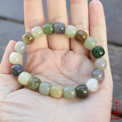 Green Brown Jade Bracelet