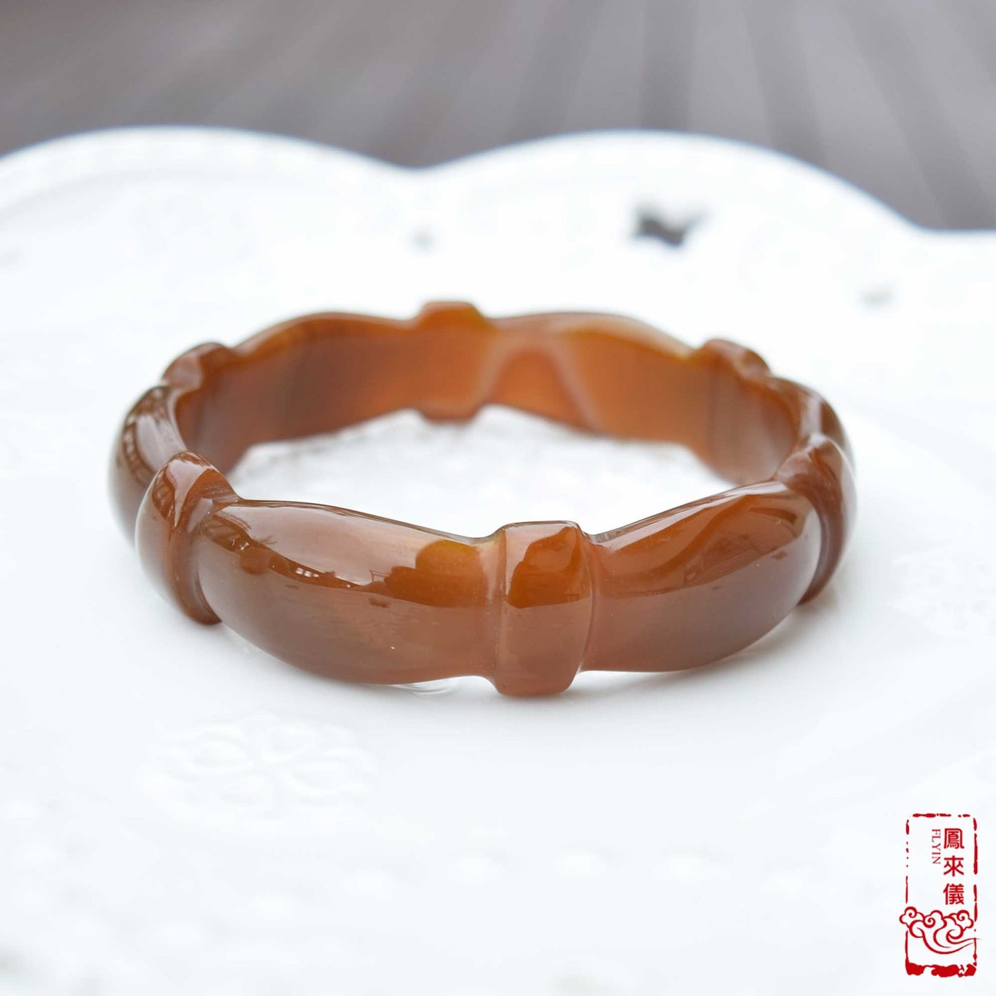 58.7 mm Brown Agate Bangle