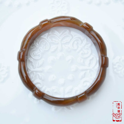 58.7 mm Brown Agate Bangle