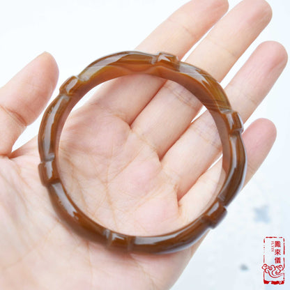 58.7 mm Brown Agate Bangle