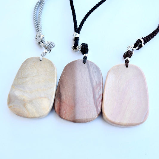 Chinese Dragon Jasper Pendant Necklace - Adjustable Jade Cord