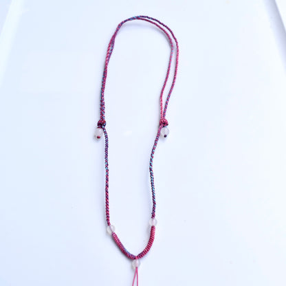 Colorful Lucky Cords Knot Braided Necklace - Adjustable Rope Lanyard