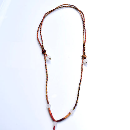 Colorful Lucky Cords Knot Braided Necklace - Adjustable Rope Lanyard