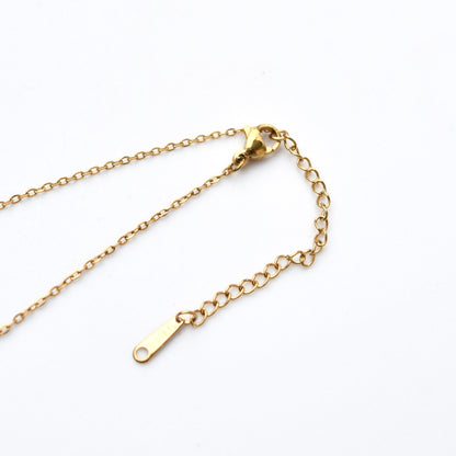 Green Jadeite Good Fortune Bead Necklace - Stainless Steel Chain 轉運珠