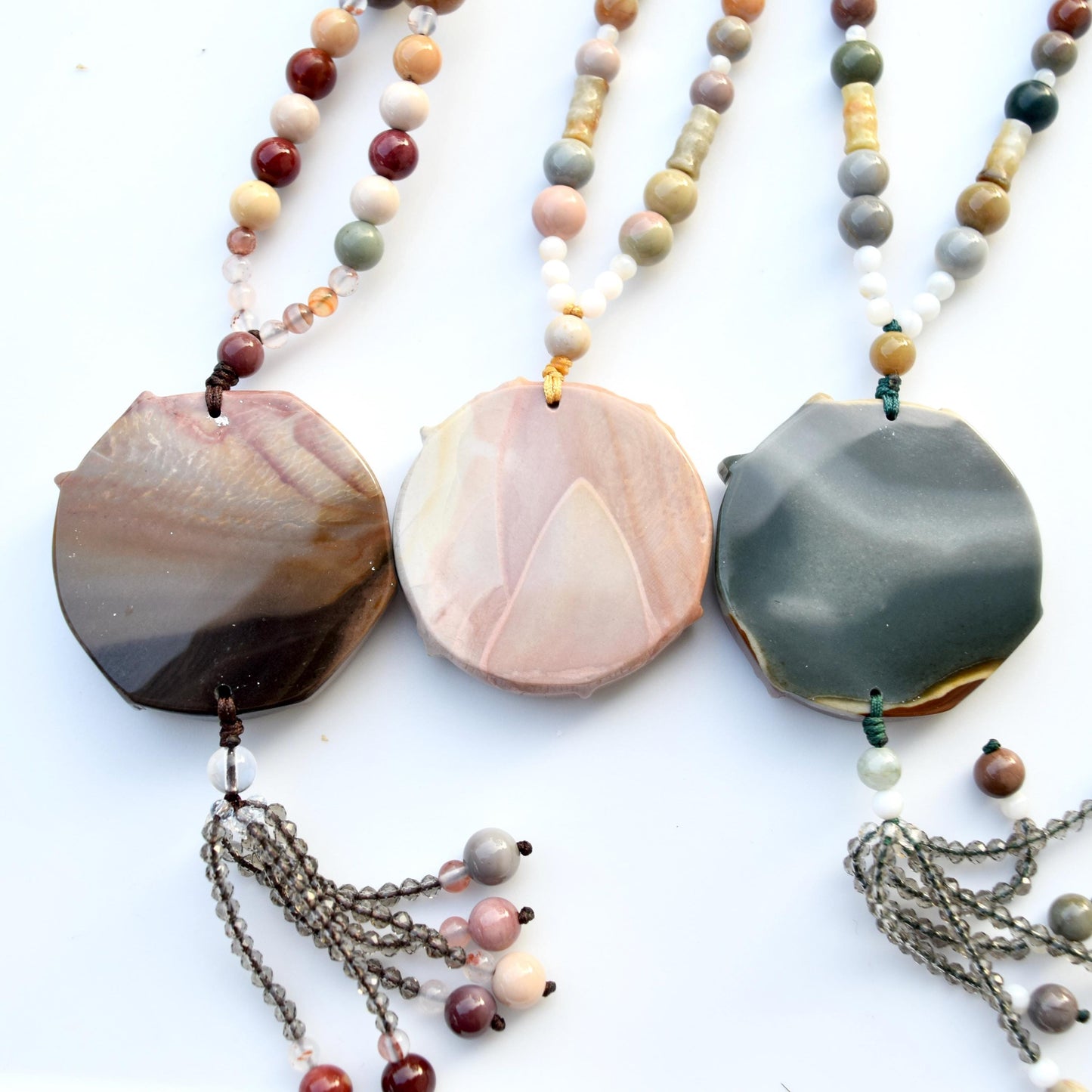 Jasper Unicorn Pendant Necklace - Colorful Agate Necklace