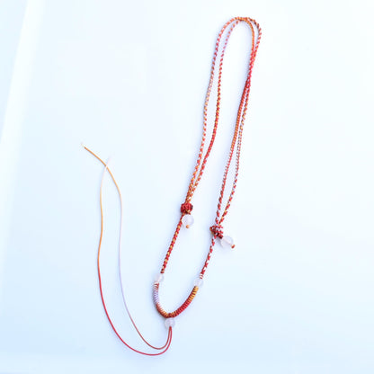 Colorful Lucky Cords Knot Braided Necklace - Adjustable Rope Lanyard