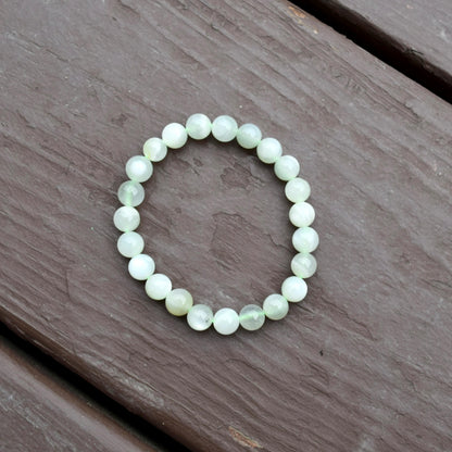 8 mm Green Moonlight Beaded Bracelet