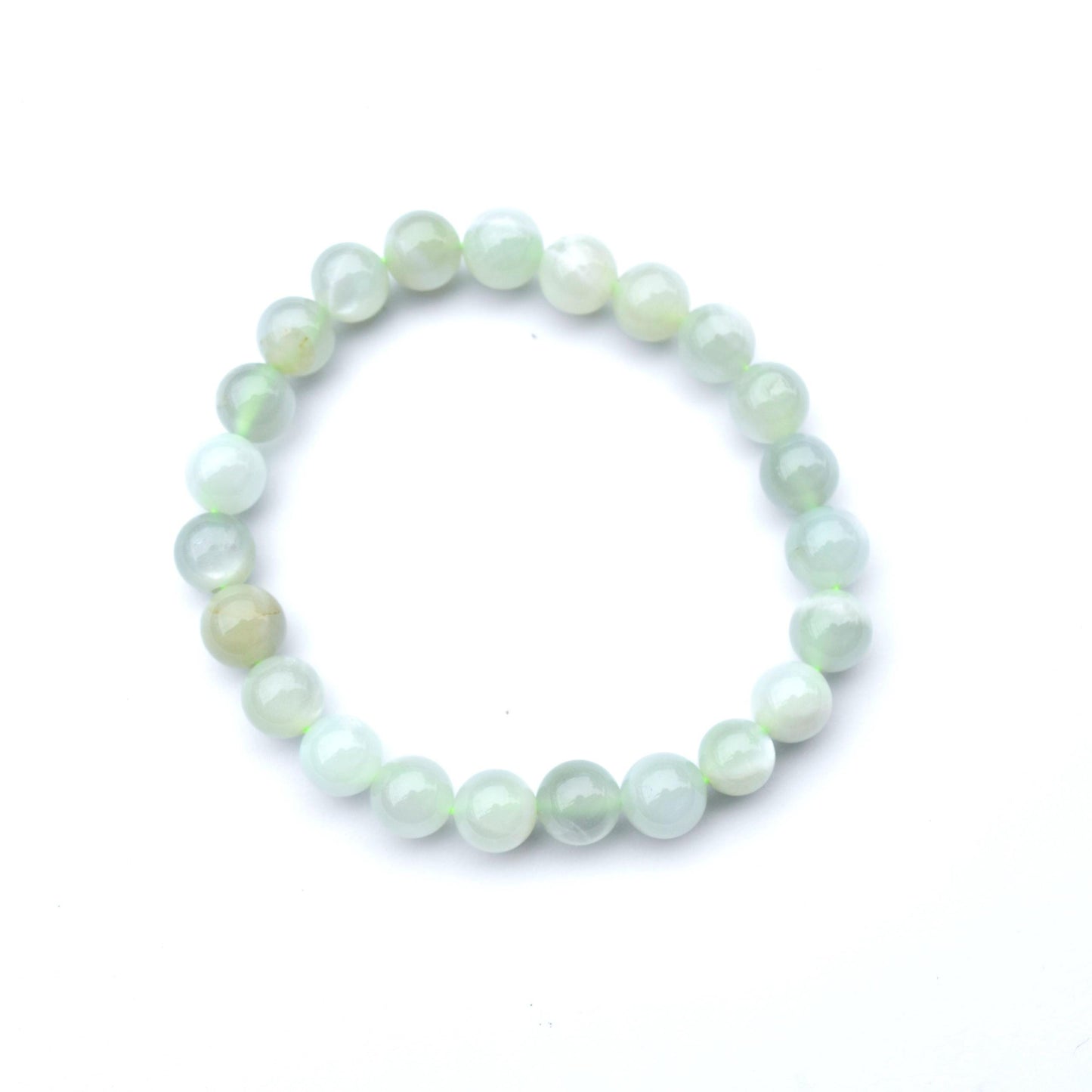 8 mm Green Moonlight Beaded Bracelet