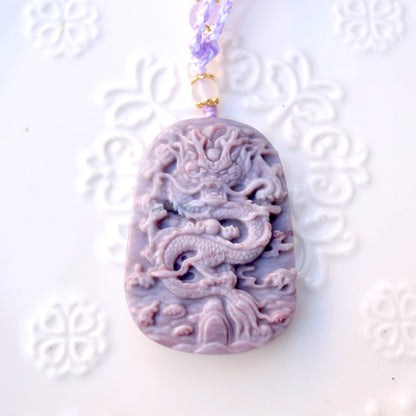 Dragon Agate Pendant Tassel Accessory - Chinese Bag/Car/Waist Hanging Accessory