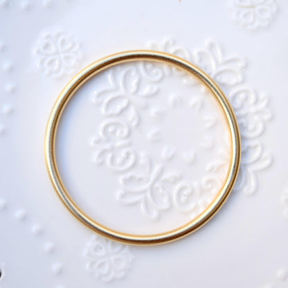 56 58 62 mm Golden Matte Bangle - Chinese Bangle