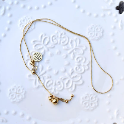 Fu Pendant Necklace - Chinese New Year - Stainless Steel Necklace