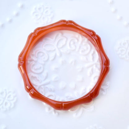 57mm Red Agate Bangle Bracelet