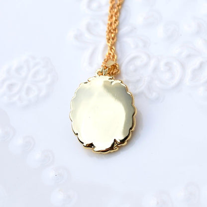 Purple Enamel Pearl Flora Jewelry Set - Oil Painting Style