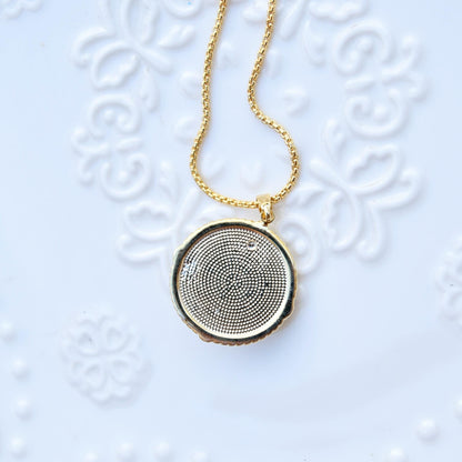 Green Enamel Pearl Flora Jewelry Set - Oil Painting Style