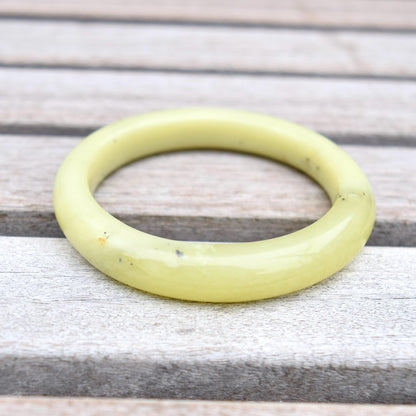 52.8 mm- Natural Xiu Jade Bangle Bracelet- Serpentine Jade