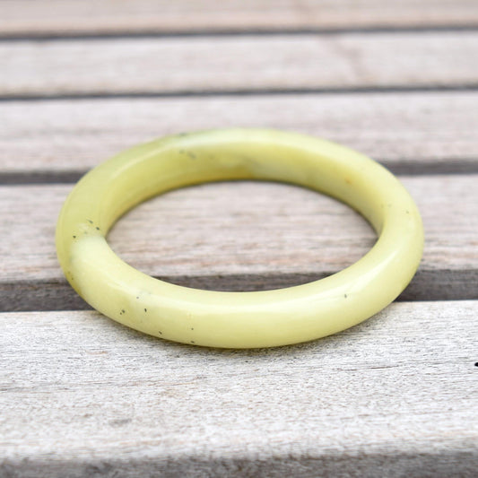 52.8 mm- Natural Xiu Jade Bangle Bracelet- Serpentine Jade