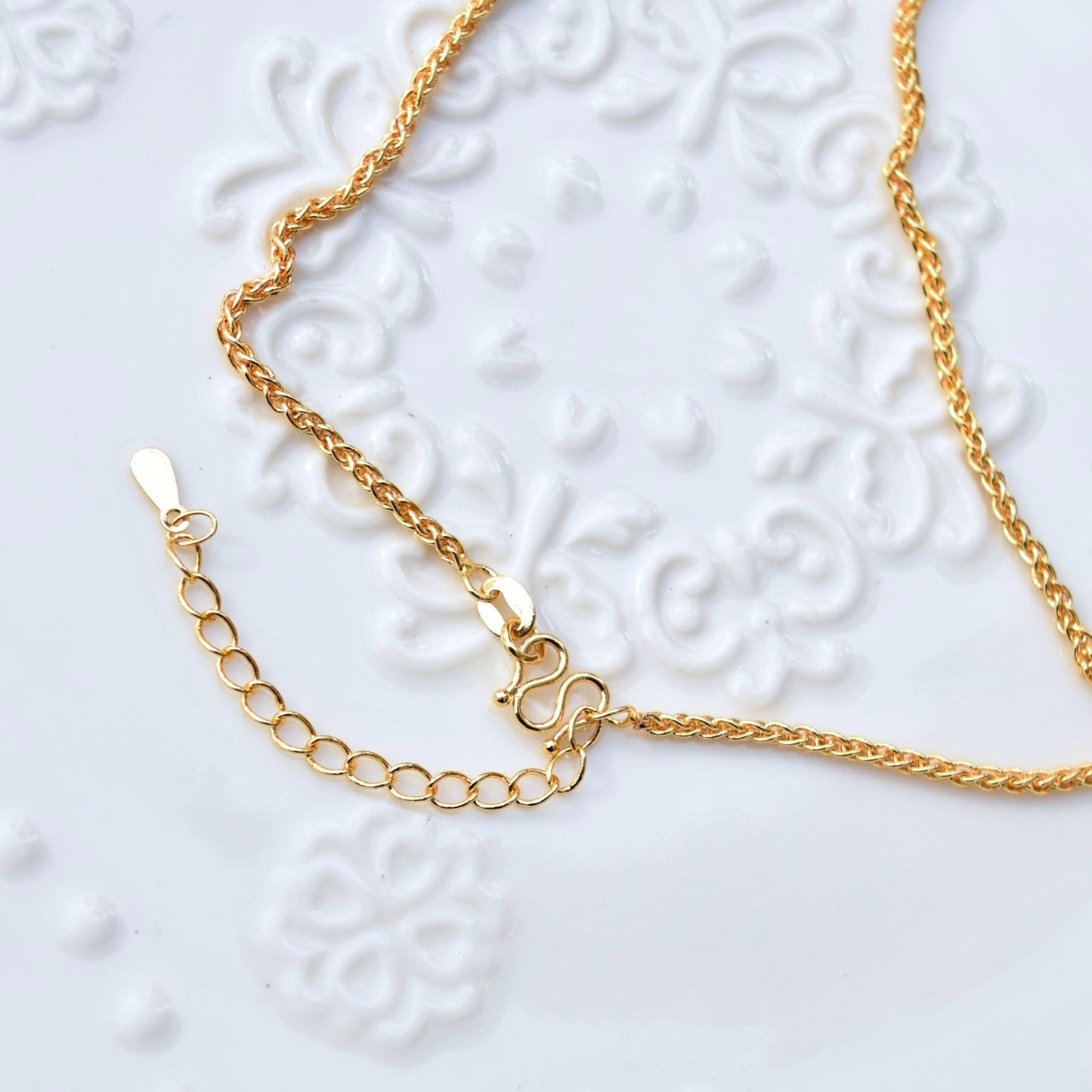 Purple Enamel Pearl Flora Jewelry Set - Oil Painting Style