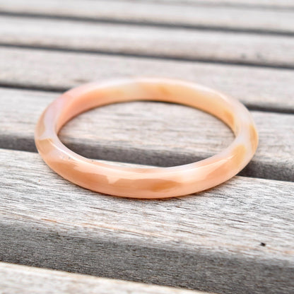 54.8 mm Orange Agate Bangle Bracelet