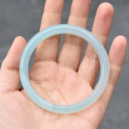 58.6mm Agate Bangle - Blue