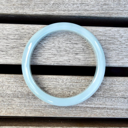 58.4mm Blue Agate Bangle Bracelet