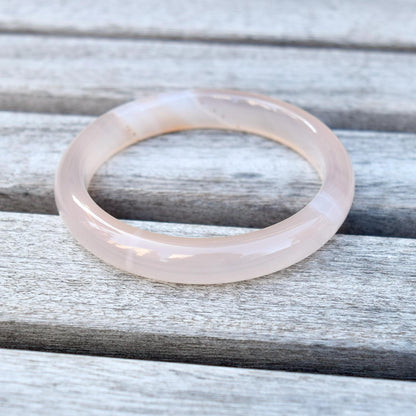 58.2 mm Orange Agate Bangle