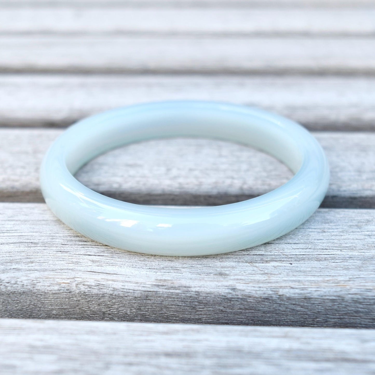 58.8 mm Blue Agate Bangle Bracelet