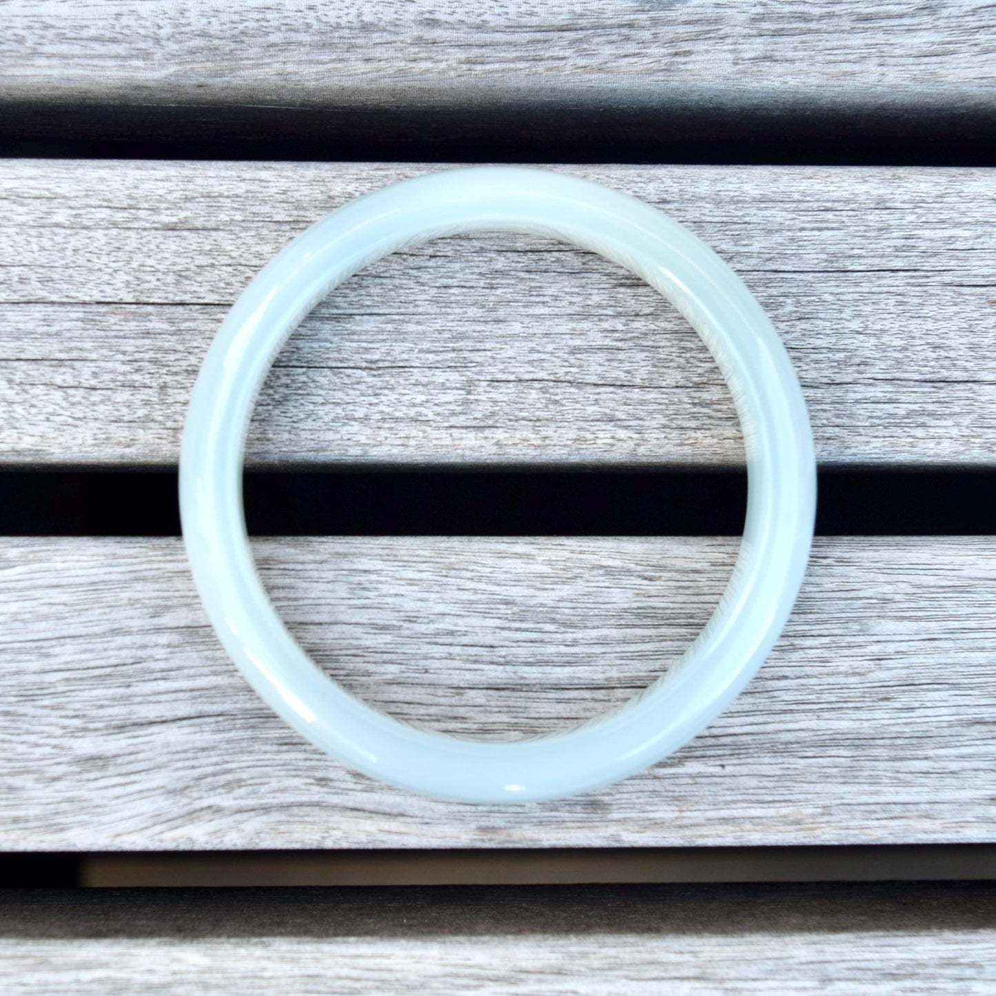 58.8 mm Blue Agate Bangle Bracelet