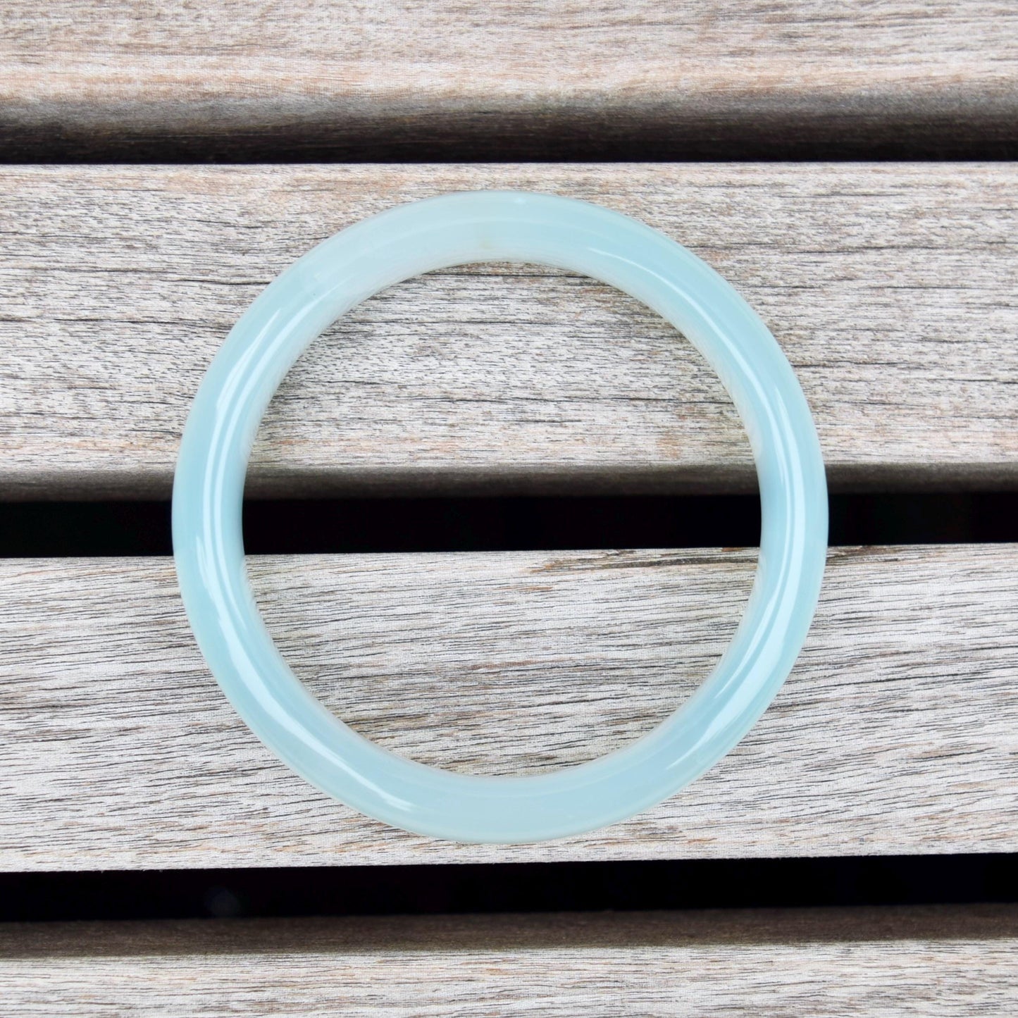 58.5 mm Blue Agate Bangle Bracelet